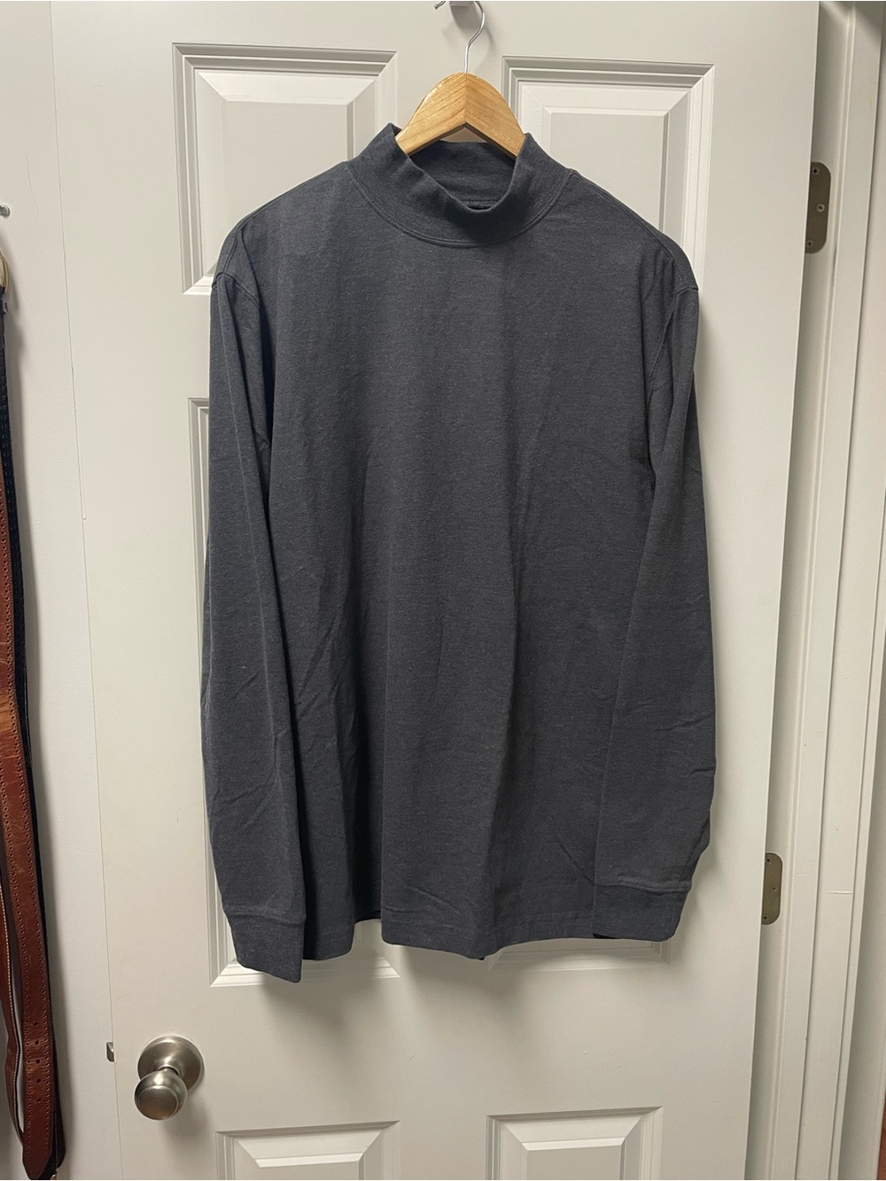 Saddlebred Men's Charcoal Turtleneck Sweater, L - Picture 2 of 7